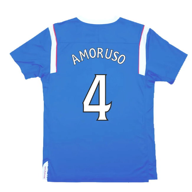 Rangers 2011-12 Home Shirt (M) (Excellent) (Amoruso 4)