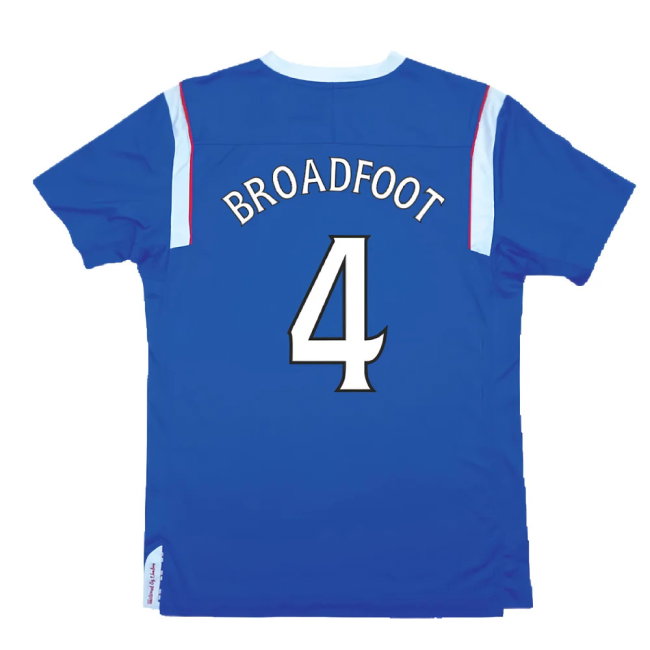 Rangers 2011-12 Home Shirt (Very Good) (Broadfoot 4)