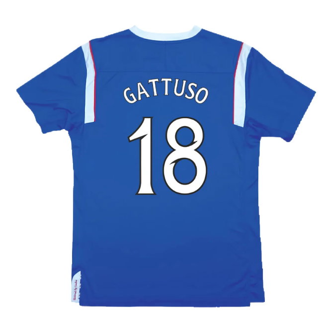 Rangers 2011-12 Home Shirt (Very Good) (Gattuso 18)