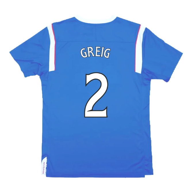 Rangers 2011-12 Home Shirt (M) (Excellent) (Greig 2)