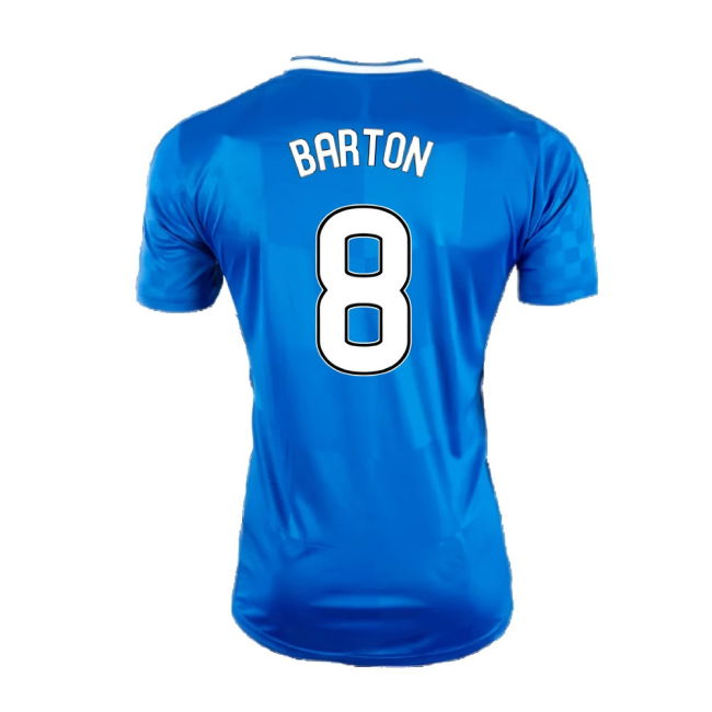 Rangers 2016-17 Home Shirt ((Excellent) XL) (Barton 8)