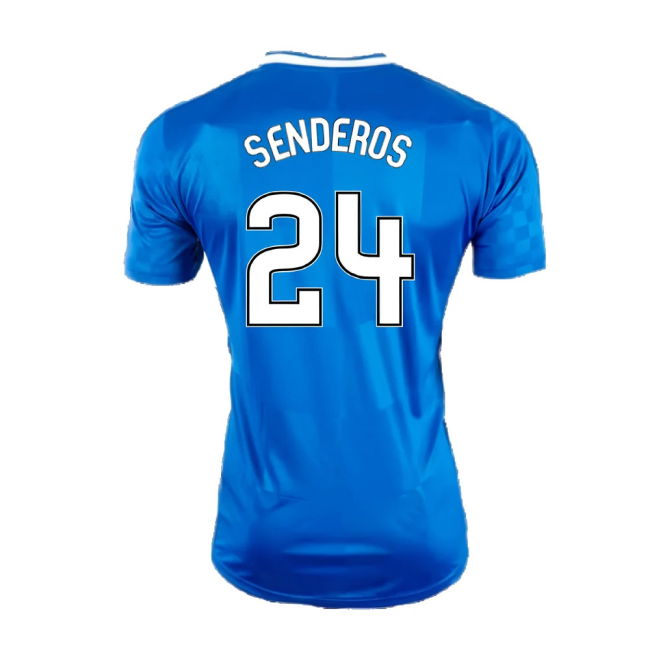Rangers 2016-17 Home Shirt ((Excellent) XL) (Senderos 24)