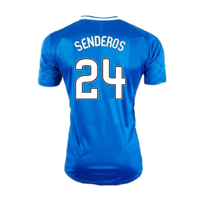 Rangers 2016-17 Home Shirt ((Excellent) XL) (Senderos 24)