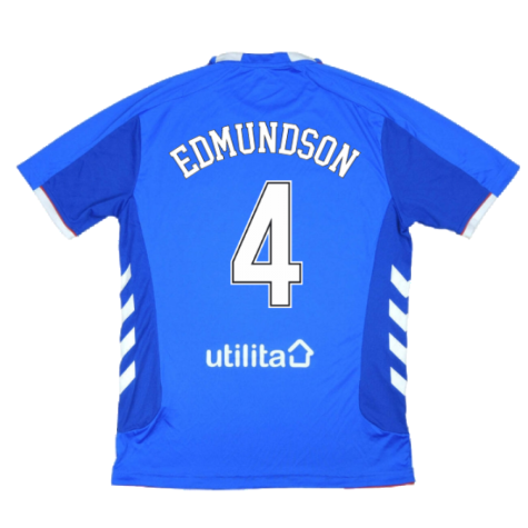 Rangers 2018-19 Home Shirt ((Excellent) L) (Edmundson 4)