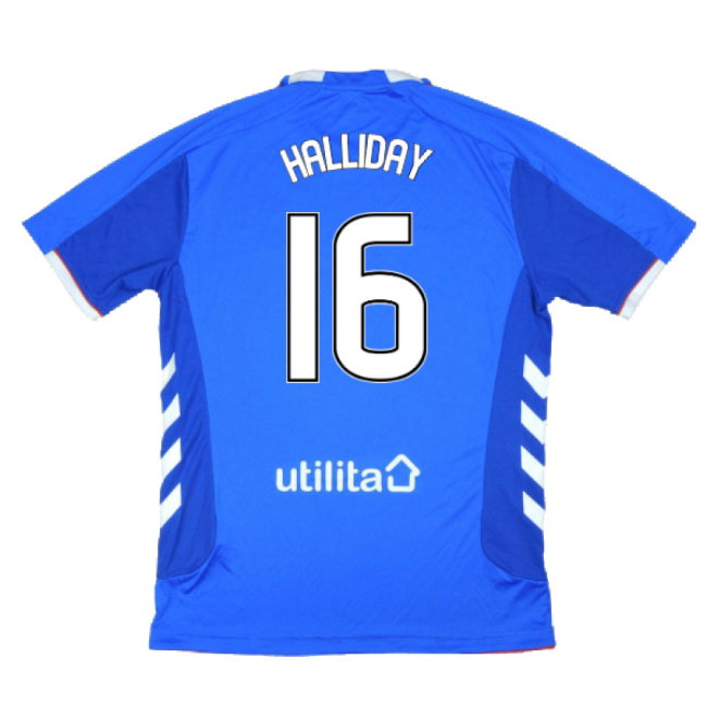 Rangers 2018-19 Home Shirt (M) (Very Good) (Halliday 16)