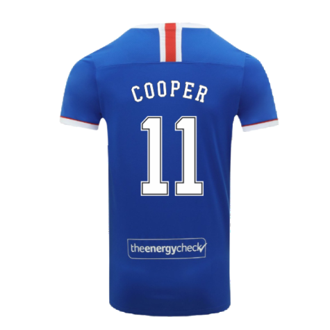 Rangers 2020-21 Home Shirt (S) (COOPER 11) (Excellent)
