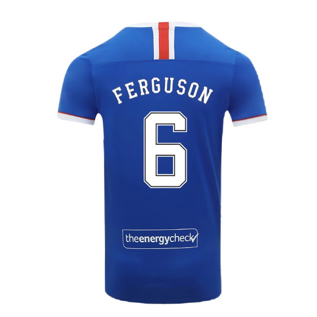 Rangers 2020-21 Home Shirt (XL) (FERGUSON 6) (Mint)
