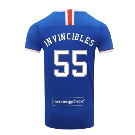 Rangers 2020-21 Home Shirt (XL) (Invincibles 55) (Mint)
