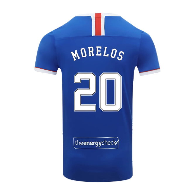 Rangers 2020-21 Home Shirt (S) (MORELOS 20) (Excellent)