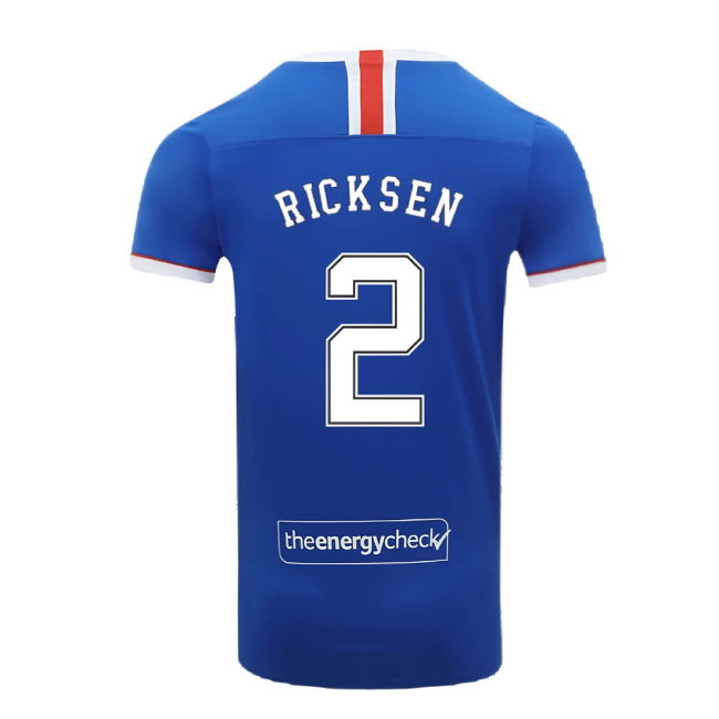 Rangers 2020-21 Home Shirt (S) (RICKSEN 2) (Excellent)