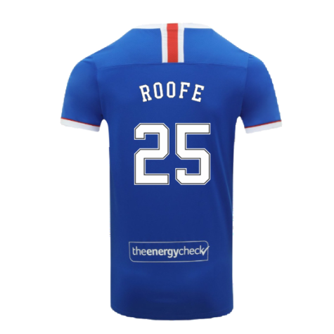 Rangers 2020-21 Home Shirt (S) (ROOFE 25) (Excellent)