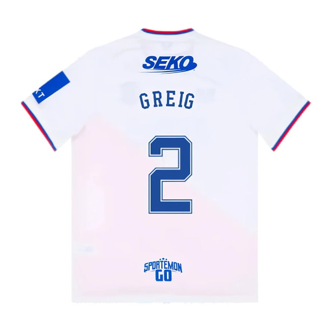 Rangers 2022-23 Away Shirt (M) (GREIG 2) (Mint)