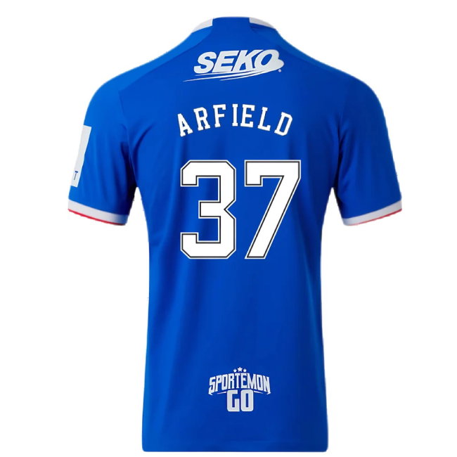 Rangers 2022-23 Home Shirt (M) (Mint) (ARFIELD 37)