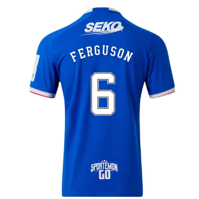 Rangers 2022-23 Home Shirt (M) (Mint) (FERGUSON 6)