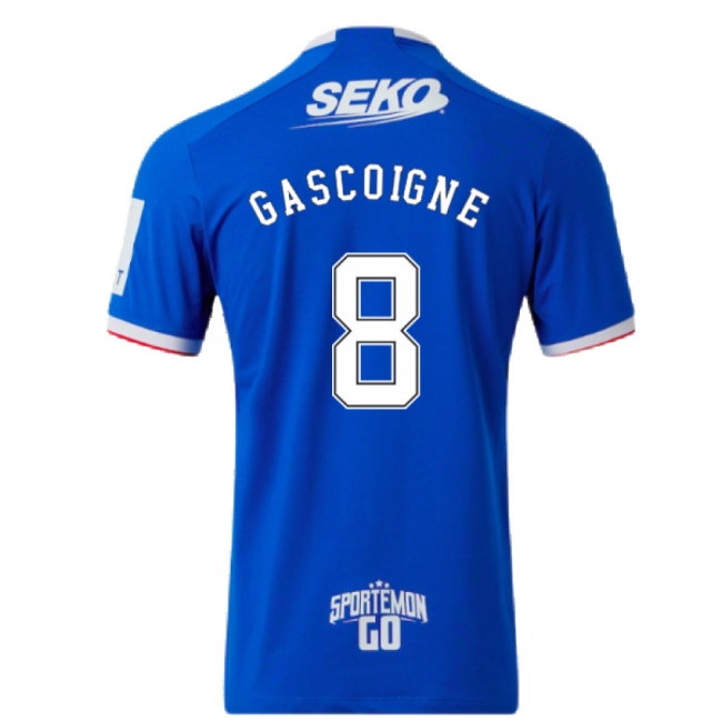 Rangers 2022-23 Home Shirt (M) (Mint) (GASCOIGNE 8)