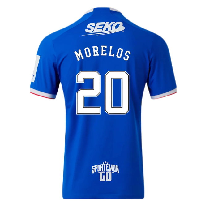 Rangers 2022-23 Home Shirt (L) (Mint) (MORELOS 20)