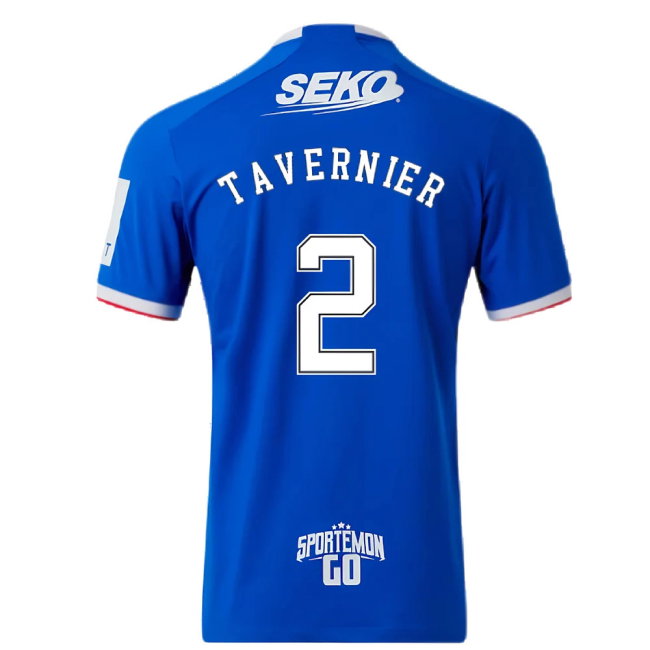 Rangers 2022-23 Home Shirt (L) (Mint) (TAVERNIER 2)