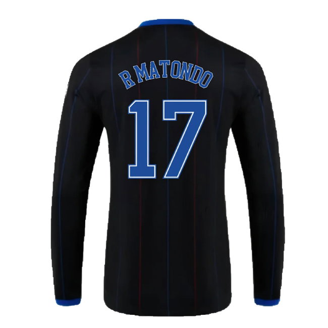 Rangers 2022-23 Long Sleeve Fourth Shirt (XXL) (Excellent) (R MATONDO 17)