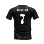 Real Madrid 2002-2003 Retro Shirt T-shirt (Black) (RONALDO 7)