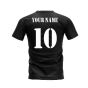 Real Madrid 2002-2003 Retro Shirt T-shirt (Black) (Your Name)