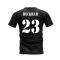 Real Madrid 2002-2003 Retro Shirt T-shirt Text (Black) (BECKHAM 23)