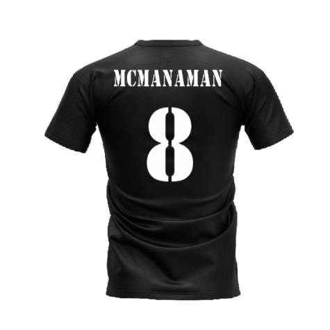 Real Madrid 2002-2003 Retro Shirt T-shirt Text (Black) (McManaman 8)
