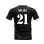 Real Madrid 2002-2003 Retro Shirt T-shirt Text (Black) (SOLARI 21)