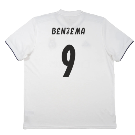 Real Madrid 2018-19 Home Shirt (S) (Very Good) (Benzema 9)