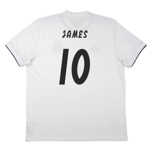Real Madrid 2018-19 Home Shirt (S) (Very Good) (James 10)