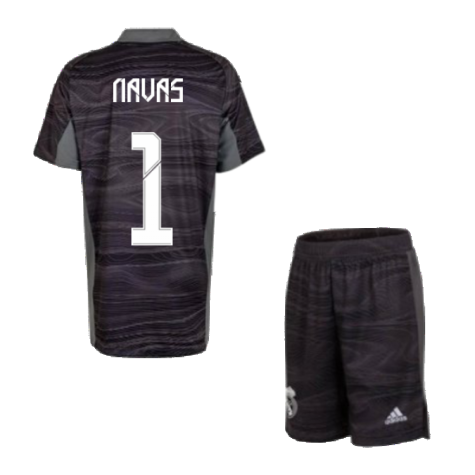Real Madrid 2021-2022 Home Goalkeeper Mini Kit (NAVAS 1)