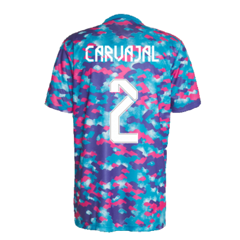 Real Madrid 2021-2022 Pre-Match Training Shirt (Pink) (CARVAJAL 2)