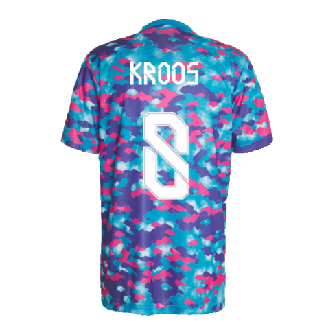 Real Madrid 2021-2022 Pre-Match Training Shirt (Pink) (KROOS 8)
