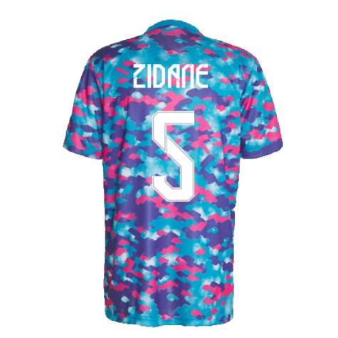 Real Madrid 2021-2022 Pre-Match Training Shirt (Pink) (ZIDANE 5)
