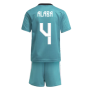Real Madrid 2021-2022 Thrid Mini Kit (ALABA 4)