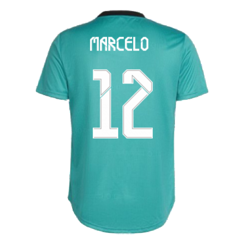 Real Madrid 2021-2022 Womens Third Shirt (MARCELO 12)