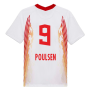 Red Bull Leipzig 2020-21 Home Shirt ((Excellent) S) (POULSEN 9)