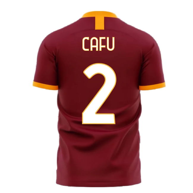 Roma 2025-2026 Home Concept Football Kit (Libero) (CAFU 2)