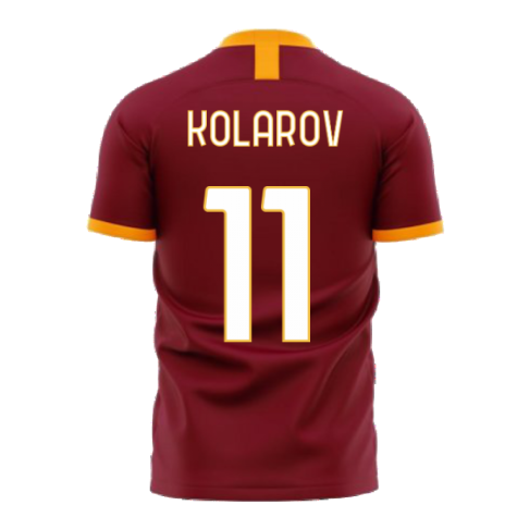 Roma 2025-2026 Home Concept Football Kit (Libero) - No Sponsor (KOLAROV 11)