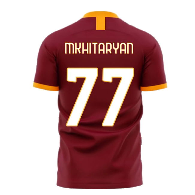 Roma 2025-2026 Home Concept Football Kit (Libero) - No Sponsor (MKHITARYAN 77)