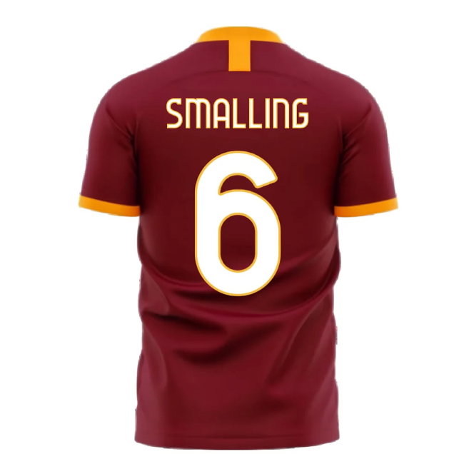 Roma 2025-2026 Home Concept Football Kit (Libero) - No Sponsor (SMALLING 6)