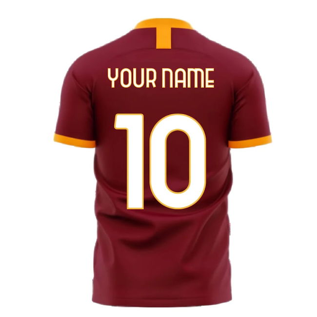 Roma 2025-2026 Home Concept Football Kit (Libero) - No Sponsor (Your Name)