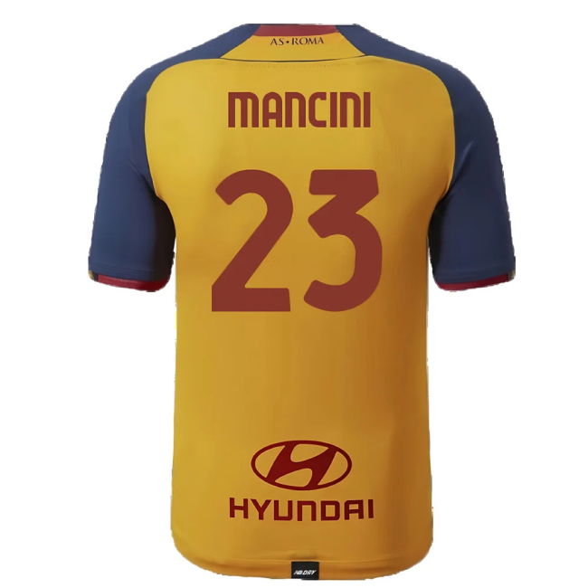 Roma 2021-22 Third Shirt ((Excellent) S) (MANCINI 23)