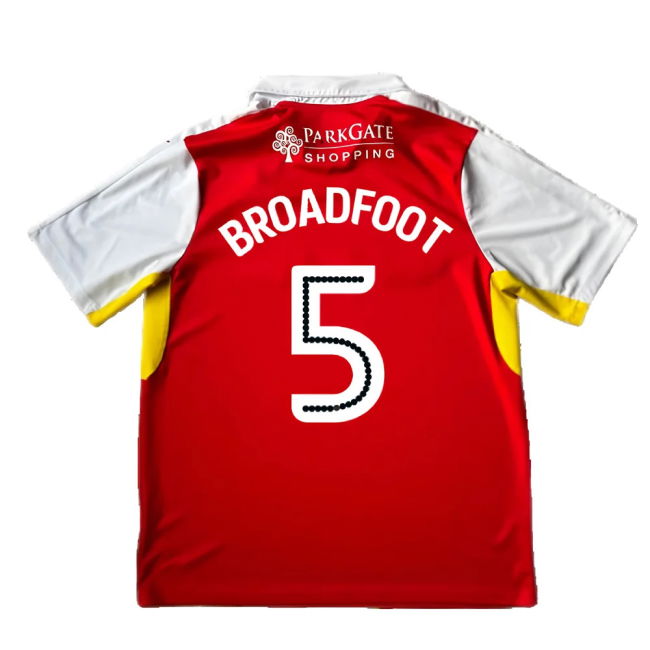 Rotherham 2016-17 Home Shirt ((Good) XL) (Broadfoot 5)