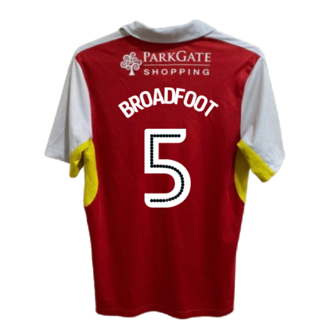 Rotherham 2016-17 Home Shirt ((Good) XL) (Broadfoot 5)