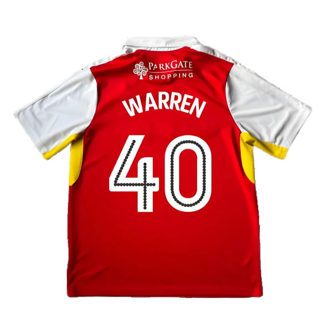 Rotherham 2016-17 Home Shirt ((Good) XL) (Warren 40)