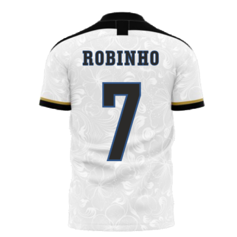 Santos 2022-2023 Home Concept Football Kit (Libero) (ROBINHO 7) - Kids
