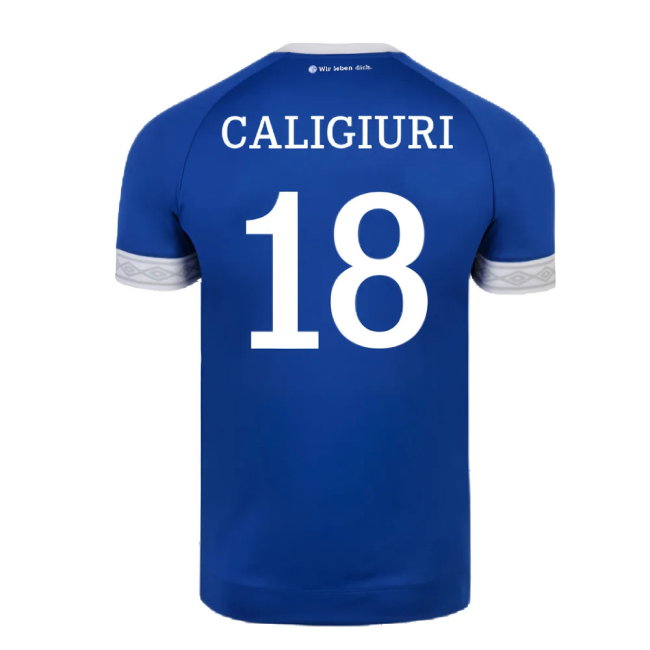 Schalke 2018-19 Home Shirt (2XL) (Excellent) (Caligiuri 18)