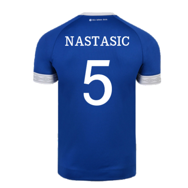 Schalke 2018-19 Home Shirt ((Mint) XXL) (Nastasic 5)