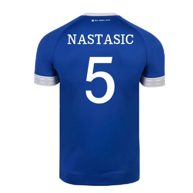 Schalke 2018-19 Home Shirt (2XL) (Excellent) (Nastasic 5)