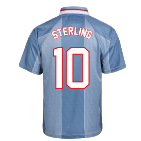 Score Draw England 1996 Away Euro Championship Retro Football Shirt (Sterling 10)